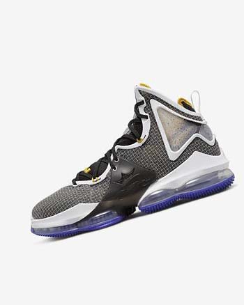 Nike LeBron 19 Negros Morados Blancos Dorados | MX 2257